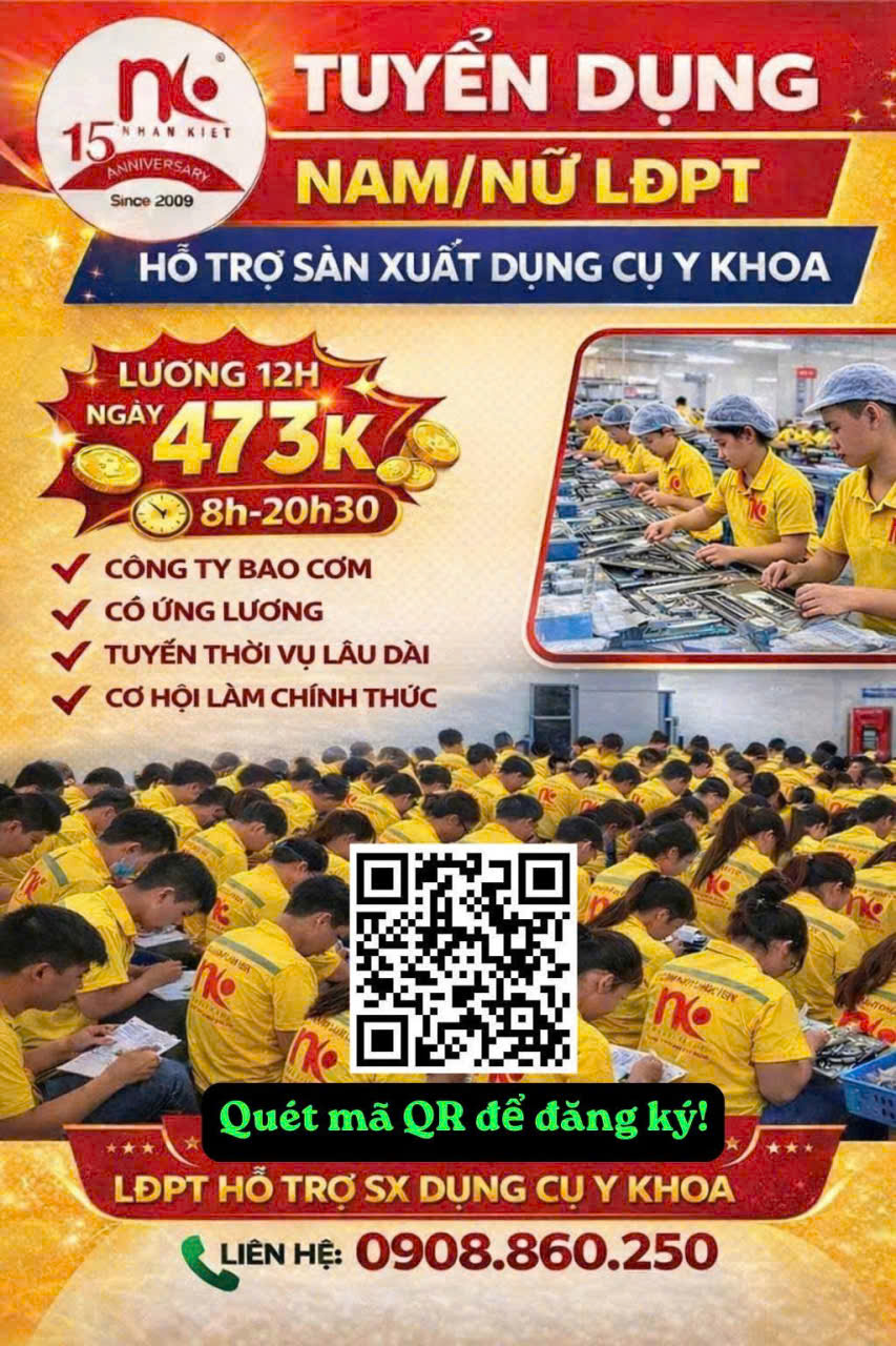Nhân Kiệt Cần Tuyển 10 Nữ  Tại MP3