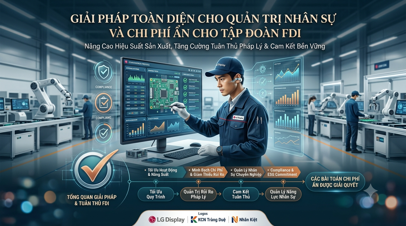 Giải pháp toàn diện cho quản trị nhân sự và chi phí ẩn cho tập đoàn FDI