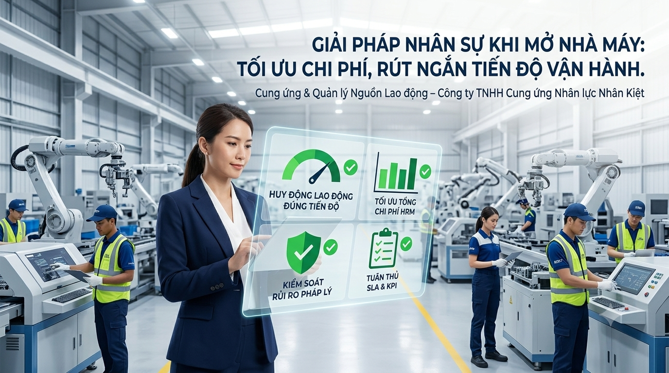 GIẢI PHÁP NHÂN SỰ KHI MỞ NHÀ MÁY CHO DOANH NGHIỆP SẢN XUẤT