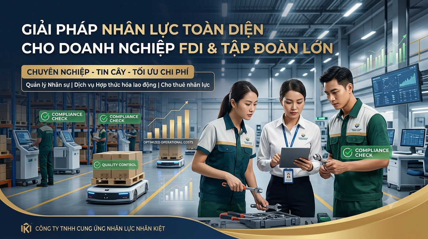 Giải pháp nhân lực cho doanh nghiệp FDI và nhà máy: Bổ sung người theo tuần, không tăng biên chế
