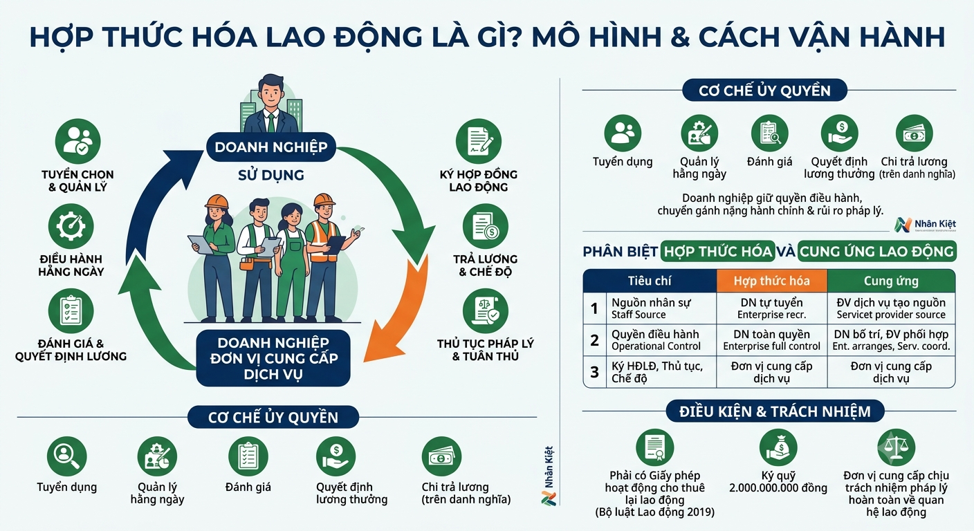 HỢP THỨC HÓA LAO ĐỘNG LÀ GÌ? MÔ HÌNH VÀ CÁCH VẬN HÀNH