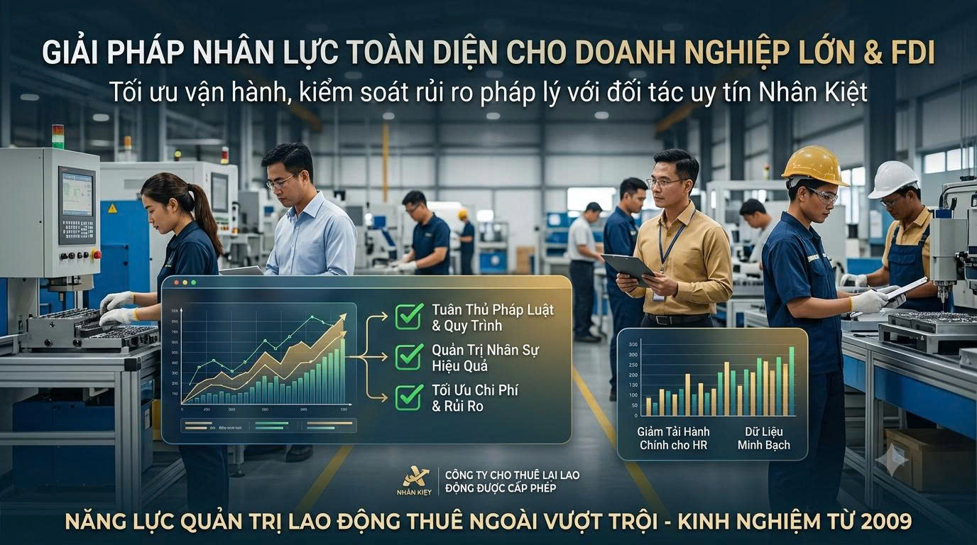 CÔNG TY CHO THUÊ LẠI LAO ĐỘNG ĐƯỢC CẤP PHÉP VÀ CÓ UY TÍN TRÊN THỊ TRƯỜNG